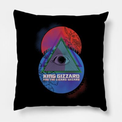 King Gizzard And The Lizard Wizard Throw Pillow Official King Gizzard Merch