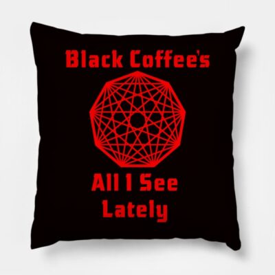 Black Coffees All I See Throw Pillow Official King Gizzard Merch