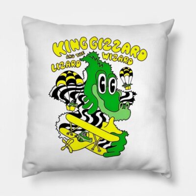 King Gizz Throw Pillow Official King Gizzard Merch