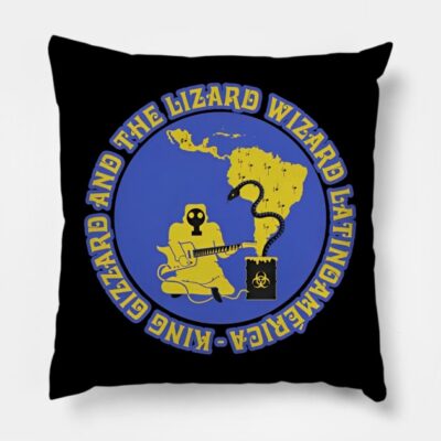 King Gizz Throw Pillow Official King Gizzard Merch