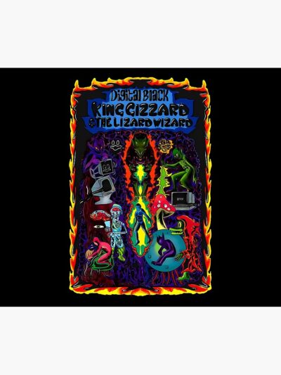 King Gizzard- Digital Black Tapestry Official King Gizzard Merch