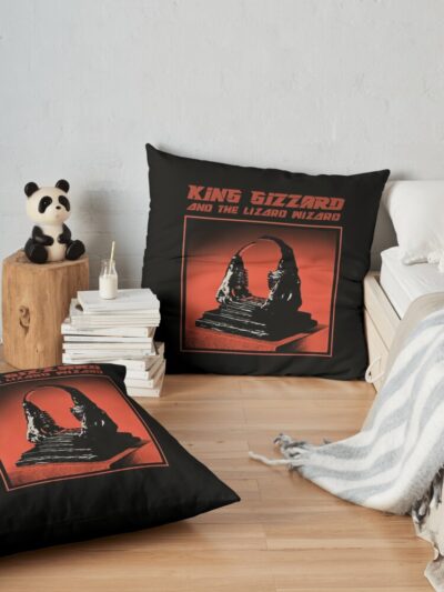 King Gizzard And The Lizard Wizard Throw Pillow Official King Gizzard Merch