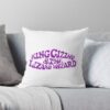 King Gizzard And The Lizard Wizard Throw Pillow Official King Gizzard Merch