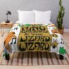 King Gizzard Fishing For Fishies Tour 2023 Masokto Throw Blanket Official King Gizzard Merch