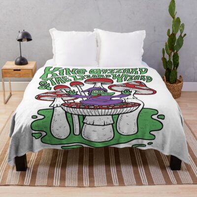 King Gizzard And The Lizard Wizard Throw Blanket Official King Gizzard Merch