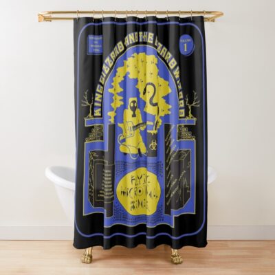 King Gizzard And The Lizard Wizard Shower Curtain Official King Gizzard Merch