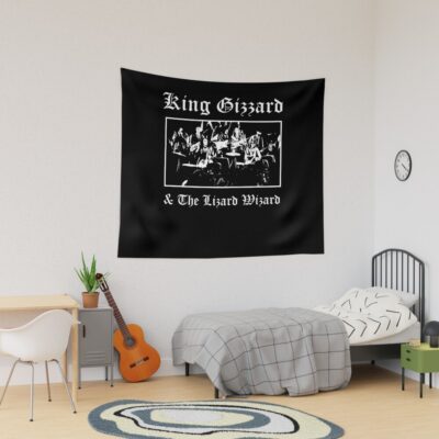 Funny Gift For King Gizzard And The Lizard Wizard Gifts For Halloween Tapestry Official King Gizzard Merch