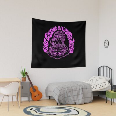 Great Gift King Gizzard Funny The Lizard Gift For Christmas Tapestry Official King Gizzard Merch